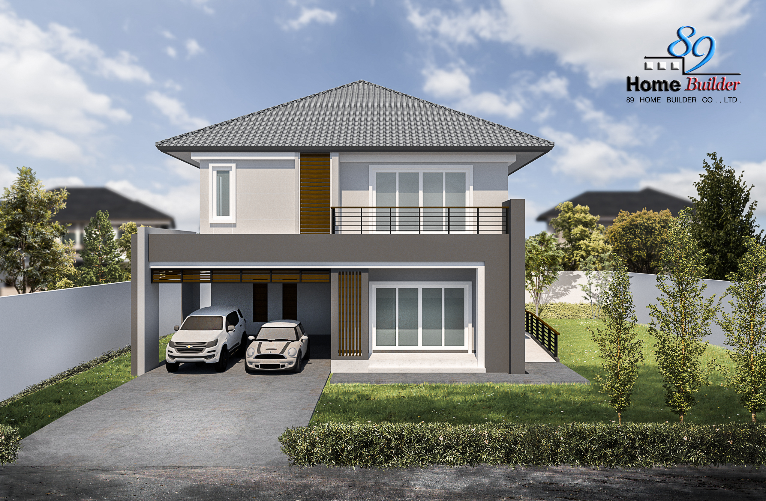 ผลงานบ้าน 2 ชั้น แบบพิเศษ (B 269 )